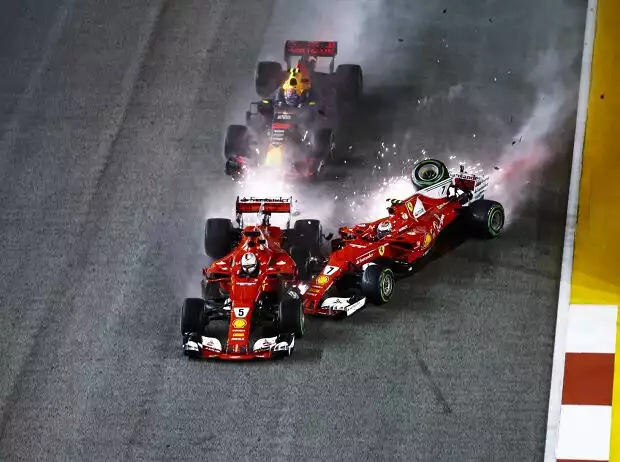 Kimi Räikkönen, Max Verstappen, Sebastian Vettel Titel-Bild zur News: Kimi Räikkönen, Max Verstappen, Sebastian Vettel