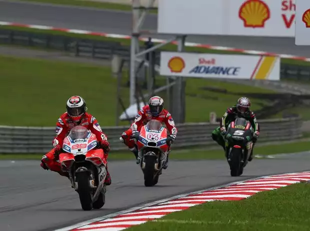 Titel-Bild zur News: Jorge Lorenzo, Andrea Dovizioso, Johann Zarco