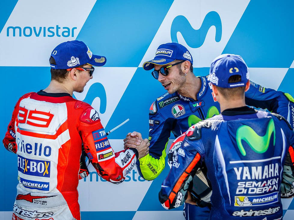 Jorge Lorenzo, Valentino Rossi, Maverick Vinales
