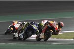 Marc Marquez vor Valentino Rossi 