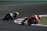 Marc Marquez vor Valentino Rossi 