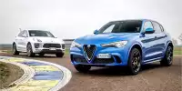 Alfa Romeo Stelvio QV 2018 und Porsche Macan Turbo PP 2018