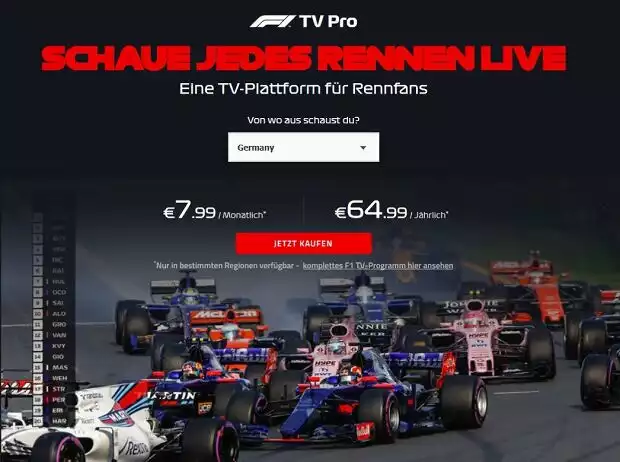 F1 TV Pro Titel-Bild zur News: F1 TV Pro