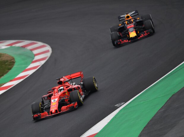 Sebastian Vettel, Max Verstappen