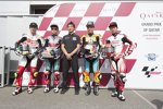 Tatsuki Suzuki (SIC58), Ayumu Sasaki (Petronas Sprinta) und Kaito Toba (Honda Asia) 