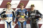 Lorenzo Baldassarri (Pons), Alex Marquez (Marc VDS) und Francesco Bagnaia (VR46) 