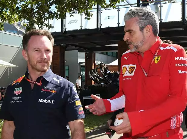 Titel-Bild zur News: Christian Horner, Maurizio Arrivabene