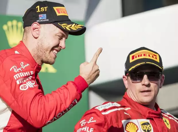 Sebastian Vettel, Kimi Räikkönen Titel-Bild zur News: Sebastian Vettel, Kimi Räikkönen