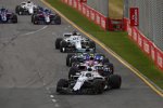 Lance Stroll (Williams), Esteban Ocon (Force India) und Valtteri Bottas (Mercedes) 