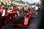 Maurizio Arrivabene und Sebastian Vettel (Ferrari) 