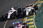 Esteban Ocon (Force India), Charles Leclerc (Sauber) und Lance Stroll (Williams) 