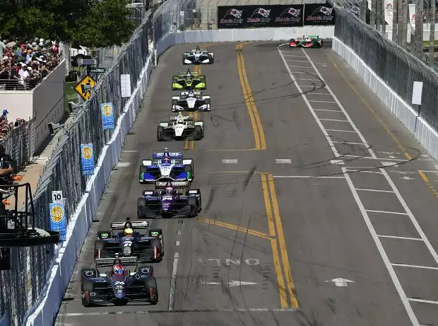 Zach Veach, Spencer Pigot, Ed Carpenter, Jack Harvey, Marco Andretti Titel-Bild zur News: Zach Veach, Spencer Pigot, Ed Carpenter, Jack Harvey, Marco Andretti