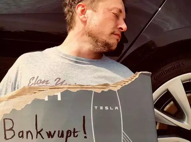 Elon Musks Aprilscherz 2018: "Tesla ist bankrott" Titel-Bild zur News: Elon Musks Aprilscherz 2018: "Tesla ist bankrott"