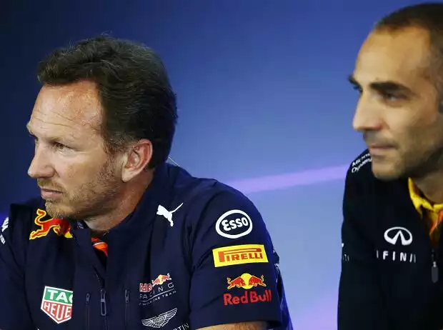 Christian Horner, Cyril Abiteboul Titel-Bild zur News: Christian Horner, Cyril Abiteboul