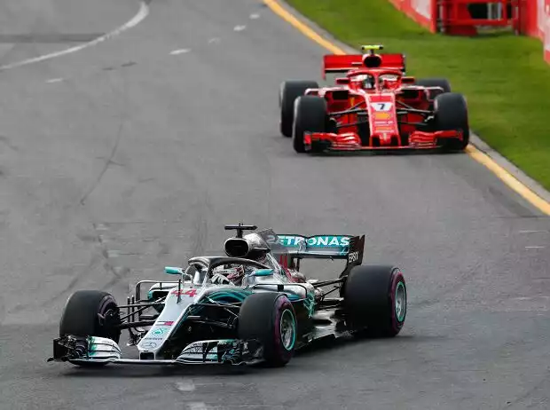 Titel-Bild zur News: Lewis Hamilton, Sebastian Vettel, Kimi Räikkönen