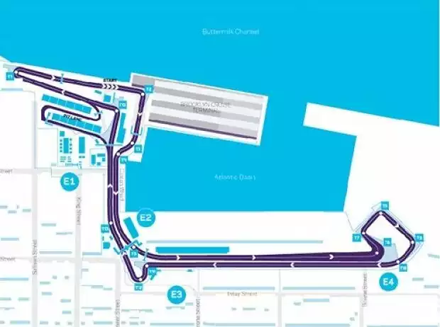 Strckenskizze New York, Formel E Titel-Bild zur News: Strckenskizze New York, Formel E