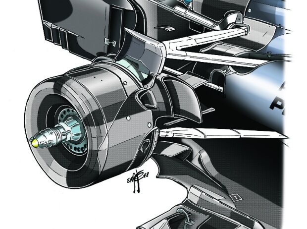 Mercedes, Aufhängung Mercedes, Aufhängung