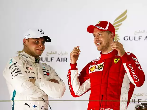 Titel-Bild zur News: Valtteri Bottas, Sebastian Vettel