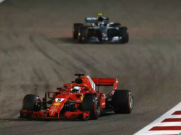 Titel-Bild zur News: Sebastian Vettel, Valtteri Bottas