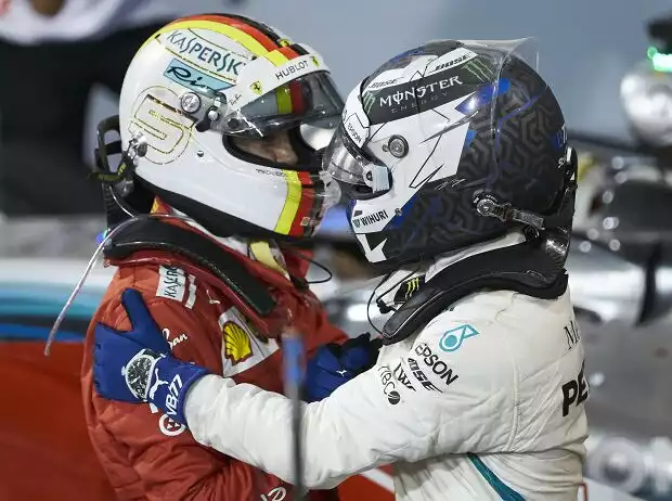 Valtteri Bottas, Sebastian Vettel Titel-Bild zur News: Valtteri Bottas, Sebastian Vettel