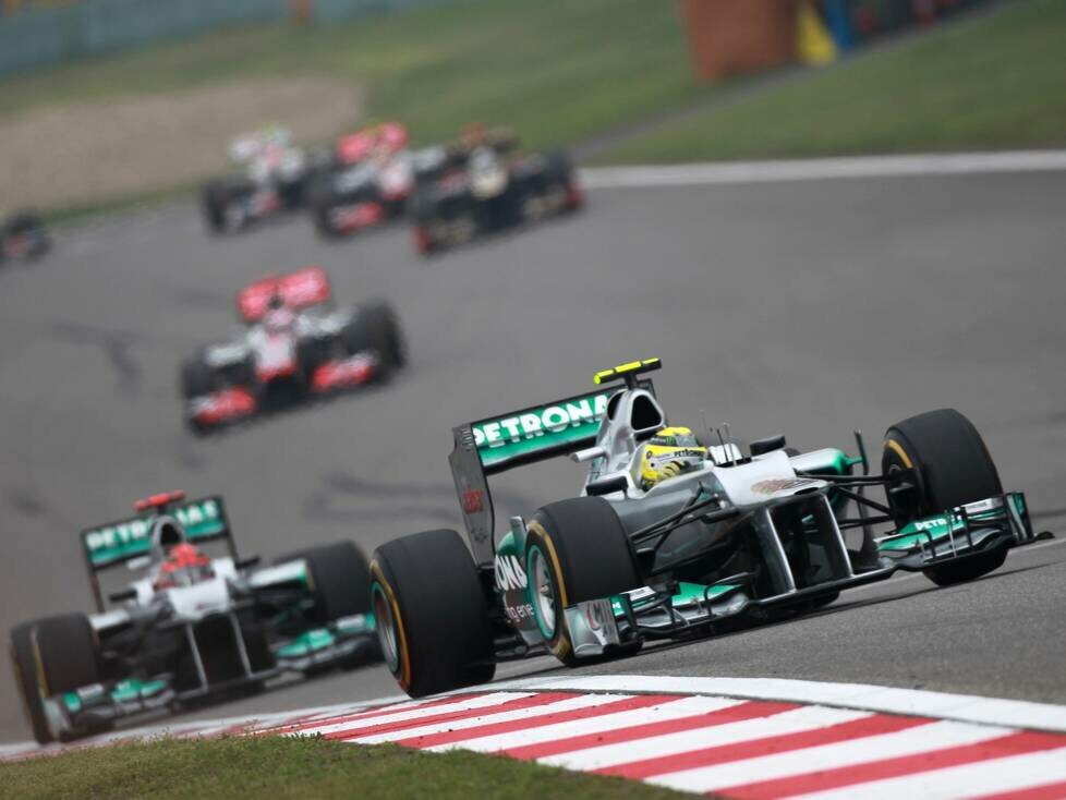 Nico Rosberg, Michael Schumacher, Jenson Button