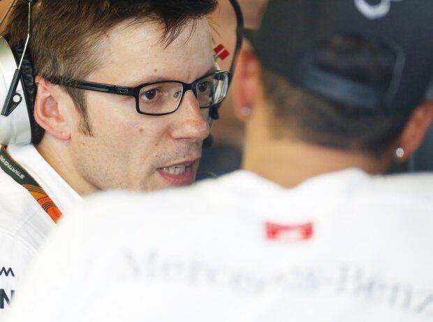 Peter Bonnington und Lewis Hamilton Peter Bonnington und Lewis Hamilton