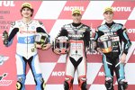 Lorenzo Baldassarri (Pons), Xavi Vierge (Intact GP) und Danny Kent (Speed Up) 