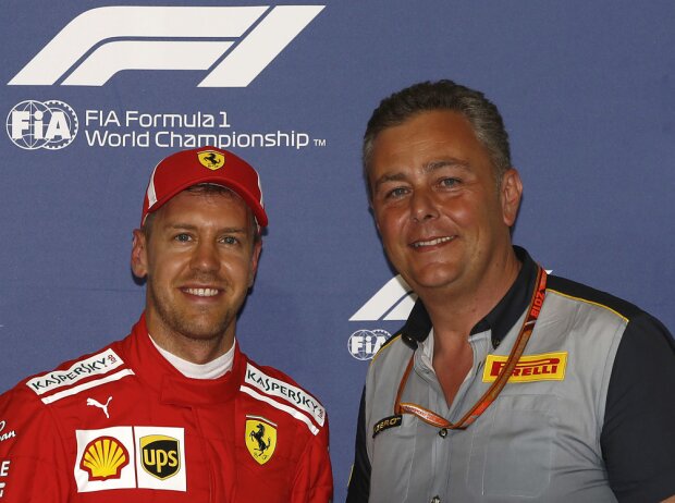 Sebastian Vettel und Mario Isola Sebastian Vettel und Mario Isola