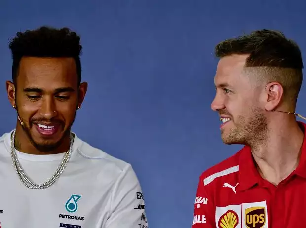 Titel-Bild zur News: Lewis Hamilton, Sebastian Vettel