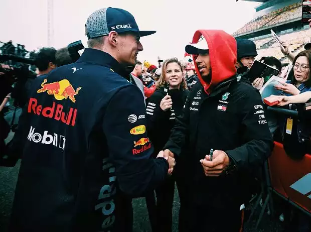 Max Verstappen, Lewis Hamilton Titel-Bild zur News: Max Verstappen, Lewis Hamilton