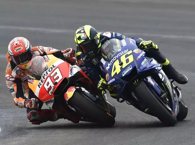 Marc Marquez, Valentino Rossi Titel-Bild zur News: Marc Marquez, Valentino Rossi