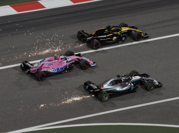 Titel-Bild zur News: Lewis Hamilton, Esteban Ocon, Nico Hülkenberg