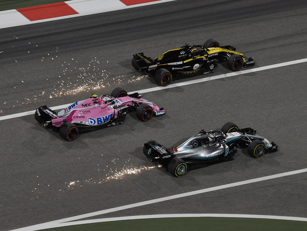 Lewis Hamilton, Esteban Ocon, Nico Hülkenberg