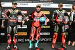 Jonathan Rea, Marco Melandri und Tom Sykes 