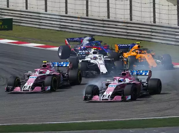 Titel-Bild zur News: Sergio Perez, Esteban Ocon, Sergei Sirotkin, Stoffel Vandoorne, Brendon Hartley