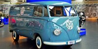 Originalgetreu restaurierter VW Bulli aus dem ersten Baujahr 1950