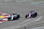Charles Leclerc (Sauber) und Sergio Perez (Force India) 