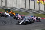 Lance Stroll (Williams), Sergio Perez (Force India), Esteban Ocon (Force India), Sergei Sirotkin (Williams) und Stoffel Vandoorne (McLaren) 