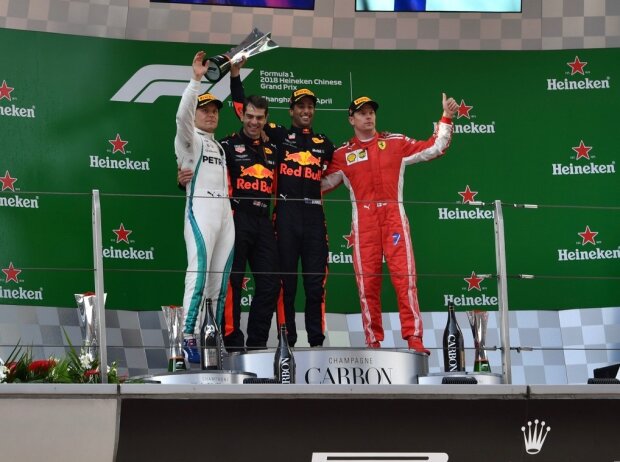Valtteri Bottas, Daniel Ricciardo, Kimi Räikkönen
