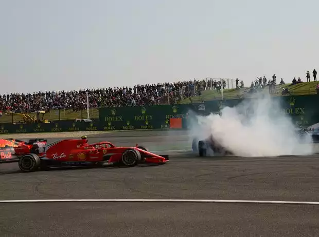 Titel-Bild zur News: Max Verstappen, Sebastian Vettel, Kimi Räikkönen, Lewis Hamilton