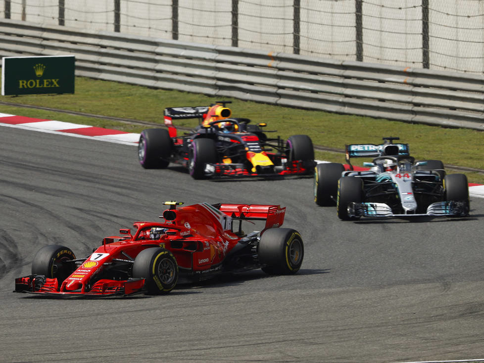 Kimi Räikkönen, Lewis Hamilton, Daniel Ricciardo