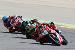 Chaz Dacies vor Jonathan Rea und Marco Melandri