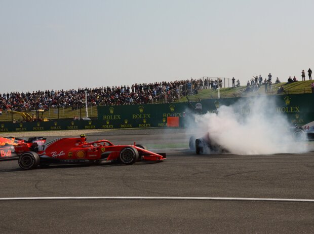 Max Verstappen, Sebastian Vettel, Kimi Räikkönen, Lewis Hamilton Max Verstappen, Sebastian Vettel, Kimi Räikkönen, Lewis Hamilton