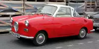 Das Goggomobil-Coupé: zweisitziger Kleinstwagen mit Zweizylinder-Zweitakt-Heckmotor, 247 cm³, 13,6 PS bei 5.400/min, Länge 3.035 mm, Breite 1.370 mm, Leergewicht (ohne Fahrer) 480 kg, Höchstgeschwindigkeit 84 km/h