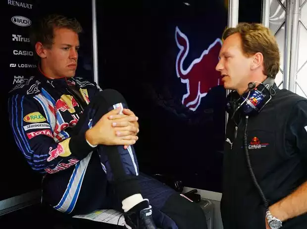 Sebastian Vettel, Christian Horner Titel-Bild zur News: Sebastian Vettel, Christian Horner