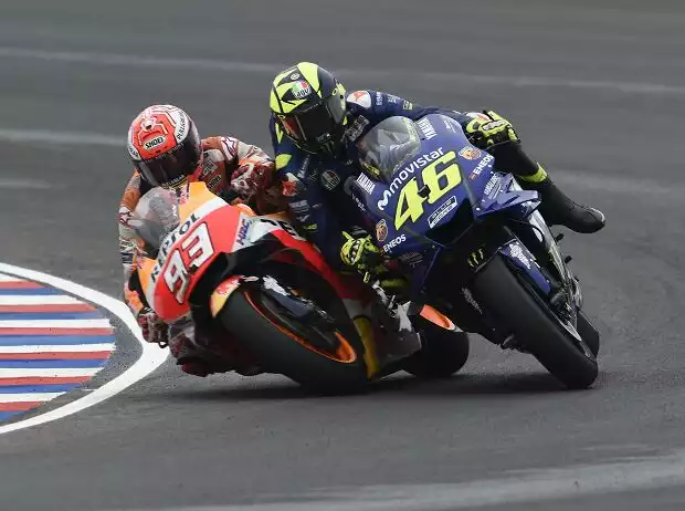 Marc Marquez, Valentino Rossi Titel-Bild zur News: Marc Marquez, Valentino Rossi