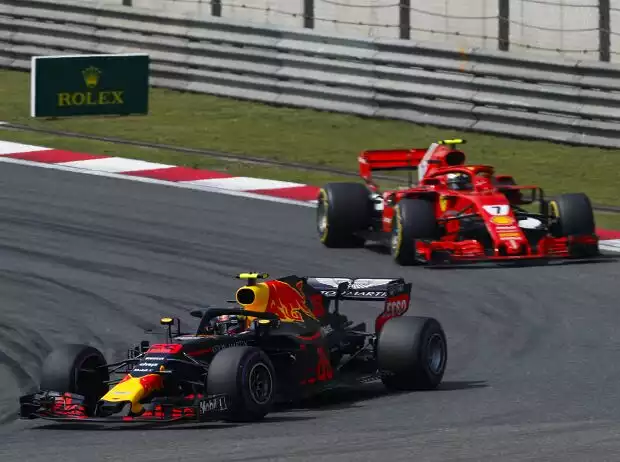Titel-Bild zur News: Max Verstappen, Kimi Räikkönen