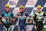 Aron Canet (Estrella Galicia), Jorge Martin (Gresini) und John McPhee (CIP) 