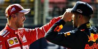 Bild zum Inhalt: Daniel Ricciardo zu Ferrari? Sebastian Vettel sagt: "Mir egal!"