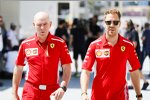 Jock Clear und Sebastian Vettel (Ferrari) 